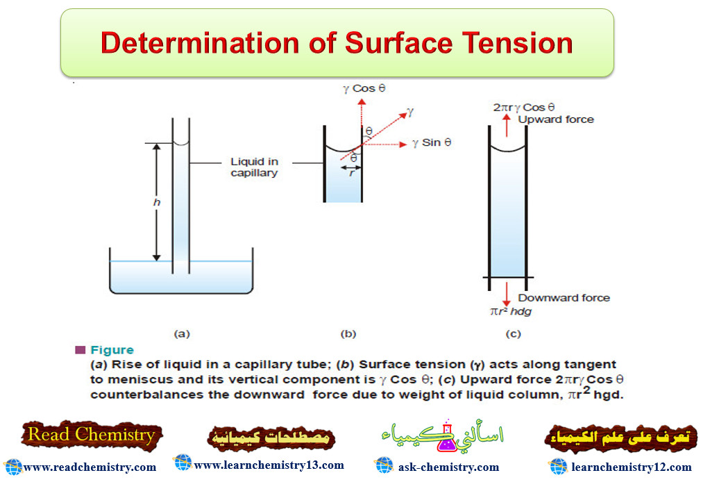 Determination of Surface Tension Read Chemistry