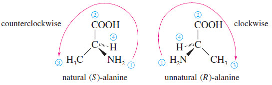 (R) and (S) Nomenclature of Asymmetric Carbon Atoms