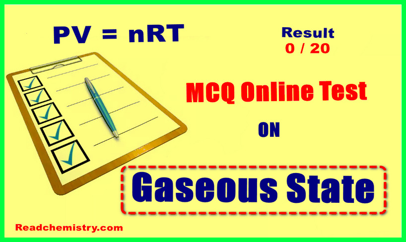 gaseous state - Online MCQ test