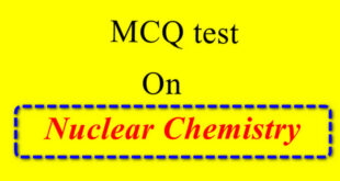 Nuclear Chemistry - online MCQ test