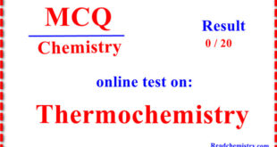 Thermochemistry – online MCQ test