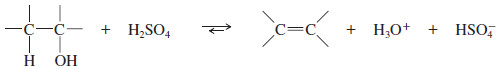 Alkene Synthesis by Dehydration of Alcohols