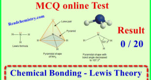 Chemical Bonding - Lewis Theory - Online MCQ test