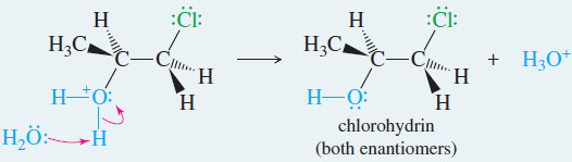 Formation of Halohydrin