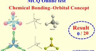 Chemical Bonding – Orbital Concept - MCQ test