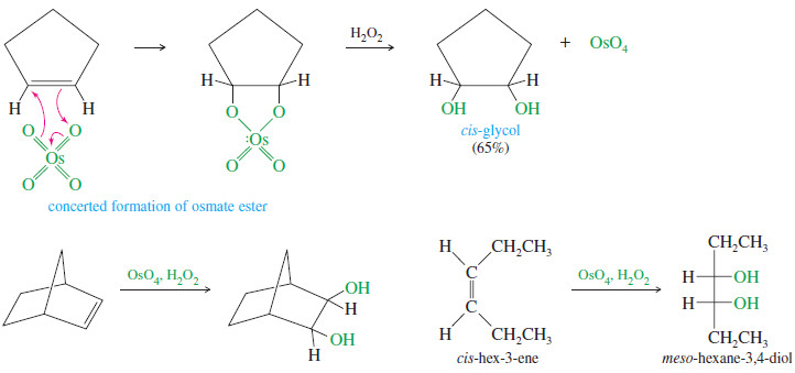 Syn Dihydroxylation of Alkenes