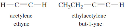 Nomenclature of Alkynes