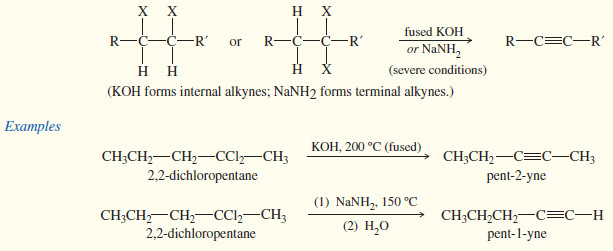 Synthesis of alkynes