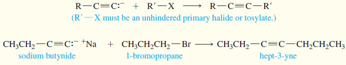 Reactions of Alkynes