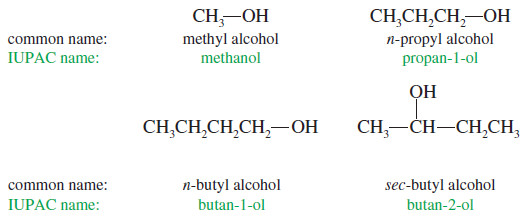 Nomenclature of Alcohols and Phenols