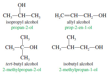 Nomenclature of Alcohols and Phenols