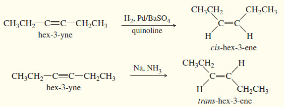 Reactions of Alkynes