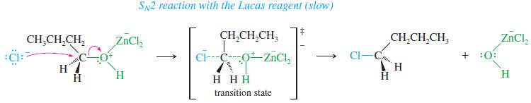 Reactions of Alcohols with Hydrohalic Acids