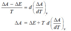 Gibbs Helmholtz Equations