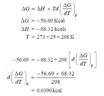 Gibbs Helmholtz Equations