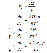 Clausius-Clapeyron equation – Derivation with Applications