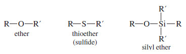 Thioethers (sulfides) and Silyl Ethers