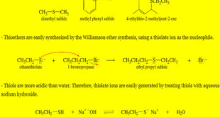 Thioethers (sulfides) and Silyl Ethers