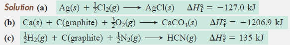 Standard Heats of Reaction (ΔH°rxn)
